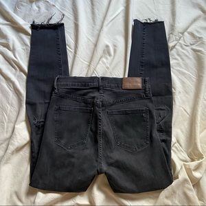 Madewell Womens Black High-Rise Skinny Jeans